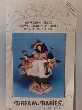 Vintage (93) Pattern, Corn Fields Crowa Cacklin & Babies, 19" & 8"